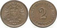 Kleinmünzen-Kaiserreich 2 Pfennig Kleiner Adler -