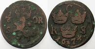 Schweden 1/6 Öre Karl XI. 1660-1697. -