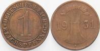 Kleinmünzen - Weimarer Republik 1 Reichspfennig 1931 F Weimarer Republik... 8.37 元 含税 ＋  83.67 元 运费