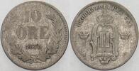 Schweden 10 Öre Oskar II. 1872-1907. -