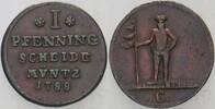 Braunschweig-Calenberg-Hannover 1 Pfennig Georg III. 1760-1820. -