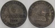 Hannover 6 Pfennige 1855 B Georg V. 1851-1866. Patina, gutes sehr schön 125.62 元123.11 元 含税 ＋  83.75 元 运费