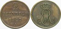 Hannover 2 Pfennige Ernst August 1837-1851. -