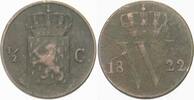Niederlande-Königreich 1/2 Cent 1822 Wilhelm I. 1815-1840. Schön 125.51 元 含税 ＋  83.67 元 运费