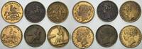 Großbritannien Lot von 6 Jetons Victoria 1837-1901. -