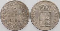 Württemberg 3 Kreuzer 1854 Wilhelm I. 1816-1864. Sehr schön 83.41 元81.75 元 含税 ＋  83.41 元 运费