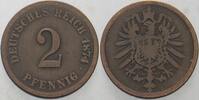 Kleinmünzen-Kaiserreich 2 Pfennig Kleiner Adler -