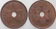 Congo 2 Centimes Leopold II. -