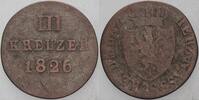 Nassau 3 Kreuzer Wilhelm 1816-1839 -