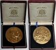 Brandenburg-Preußen Vergoldete Bronzemedaille Wilhelm II. 1888-1918. -