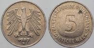 5 Mark Kursmünzen 5 Deutsche Mark 1987 D Bundesrepublik Deutschland Sehr... 58.57 元 含税 ＋  83.67 元 运费
