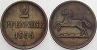 Braunschweig 2 Pfennige Wilhelm 1831-1884. -