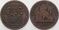 Belgien-Königreich 2 Centimes Leopold I 1831-1865. -