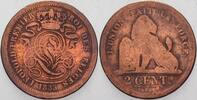 Belgien-Königreich 2 Centimes Leopold I 1831-1865. -