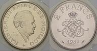 Monaco 2 Francs 1982 Rainier III., 1949-2005. Fast Stempelglanz 41.84 元 含税 ＋  83.67 元 运费