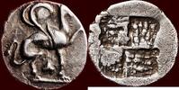 AR 1/8 Stater IONIA, TEOS - or trihemiobol, circa 478 - 449 BC -