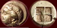 EL 1/6 Stater IONIA, PHOKAEA (PHOKAIA) - or hekte, circa 477 - 388 BC -