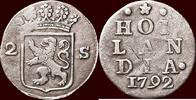 Holland Dubbele wapenstuiver NOORDELIJKE NEDERLANDEN (NORTHERN NETHERLANDS) - REPUBLIEK, 1581-1795 - HOLLAND - 1792, Dordrecht -