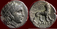 AE IONIA, MILETOS - LAMIOS, magistrate - AE 16, circa 350 - 300 BC -