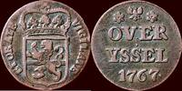 Overijssel Duit NOORDELIJKE NEDERLANDEN (NETHERLANDS) - REPUBLIEK, 1581-1795 - OVERIJSSEL - 1767, Kampen -