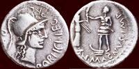 AR Denarius ROMAN IMPERATORS - CNAEUS POMPEIUS JUNIOR - military mint in Spain , probably Corduba -