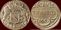 Utrecht Duit 1667 NOORDELIJKE NEDERLANDEN (NETHERLANDS) - REPUBLIEK, 158... 251.02 元 含税 ＋  334.69 元 运费