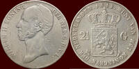 Koninkrijk der Nederlanden 2 ½ Gulden NEDERLAND (NETHERLANDS, KINGDOM) - WILLEM II, 1840-1849 - -