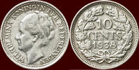 Koninkrijk der Nederlanden 10 Cents NEDERLAND (NETHERLANDS, KINGDOM) - WILHELMINA, 1890-1948 - -