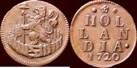 Holland Duit NOORDELIJKE NEDERLANDEN (NETHERLANDS) - REPUBLIEK, 1581-1795 - HOLLAND - 1720, Dordrecht -