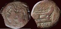 AE As ROMAN REPUBLIC – PUBLIUS CORNELIUS BLASIO, PUBLIUS FILIUS - 169-158 BC -