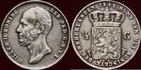 Koninkrijk der Nederlanden ½ Gulden NEDERLAND (NETHERLANDS, KINGDOM) - WILLEM II, 1840-1849 - -