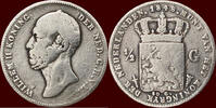 Koninkrijk der Nederlanden ½ Gulden NEDERLAND (NETHERLANDS, KINGDOM) - WILLEM II, 1840-1849 - -