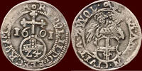 Overijssel 1/24 rijksdaalder NOORDELIJKE NEDERLANDEN (NETHERLANDS) - REPUBLIEK, 1581-1795 - OVERIJSSEL - STAD ZWOLLE - RUDOLF II, 1576-1612 - Dubbele stuiver -