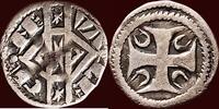 Denier ZUIDELIJKE NEDERLANDEN (SOUTHERN NETHERLANDS) - GRAAFSCHAP HENEGOUWEN (HAINAUT) - JOHANNA VAN CONSTANTINOPEL, - Valenciennes -