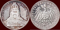 3 Mark GERMANY - SACHSEN, KÖNIGREICH - FRIEDRICH AUGUST III, 1904-1918 - 1913E, Muldenhütten -