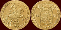 Overijssel 14 gulden NOORDELIJKE NEDERLANDEN (NETHERLANDS) - REPUBLIEK, 1581-1795 - OVERIJSSEL - Gouden rijder of 1761, Harderwijk -
