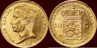 Koninkrijk der Nederlanden 10 Gulden NEDERLAND (NETHERLANDS, KINGDOM) - WLLEM I, 1815-1840 - 1840/37(?), Utrecht -