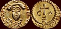 Tremissis FRANKISCH EMPIRE - MEROVINGIAN DYNASTY - BURGUNDY - MONETARIUS AUSTADIUS - n.d. , Cabilonnum (Chalons-sur-Saone) -