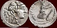 AR Denarius ROMAN REPUBLIC - CAIUS VIBIUS PANSA CAETRONIANUS - ALLY OF JULIUS CAESAR - Rome -