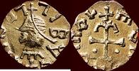 Tremissis FRANKISCH EMPIRE - MEROVINGIAN DYNASTY - BURGUNDY - MONETARIUS AVELOMUS ? - n.d. , Cabilonnum (Chalons-sur-Saone) -