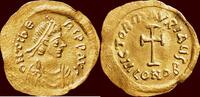 AV Tremissis BYZANTINE EMPIRE - MAURICIUS TIBERIUS, 582-602 - Constantinopolis -