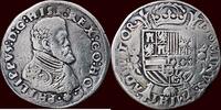 ½ Philipsdaalder NOORDELIJKE NEDERLANDEN (NETHERLANDS) - GRAAFSCHAP HOLLAND - PHILIPS II, 1555-1581 - z.j.,Dordrecht -