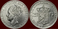 Koninkrijk der Nederlanden 2 ½ Gulden NEDERLAND (NETHERLANDS, KINGDOM) - WILHELMINA, 1890-1948 - -