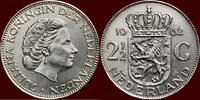 Koninkrijk der Nederlanden 2 ½ Gulden NEDERLAND (NETHERLANDS, KINGDOM) - JULIANA, 1948-1980 - -
