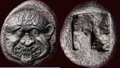 AR stater MACEDONIA, NEAPOLIS - circa 525-450 BC -
