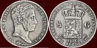Koninkrijk der Nederlanden ½ Gulden NEDERLAND (NETHERLANDS, KINGDOM) - WILLEM I, 1815-1840 - 1822, Utrecht -