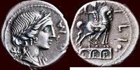 AR Denarius ROMAN REPUBLIC - MANIUS AEMILIUS LEPIDUS - Rome -