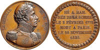 NAPOLEON UND SEINE ZEIT Bronzemedaille Tod des Generals Maximilien Sébastien Foy -