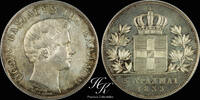 Greece 5 Drachmai Silver 5 drachmai 1833 King Otto Greece -