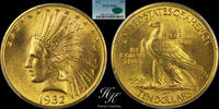USA 10 dollars Gold 10 Dollars 1932 Indian Head PCGS MS64 CAC USA -